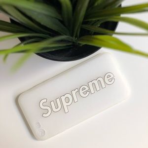 Supreme White Fashion Case (iPhone 7) — Soft Case